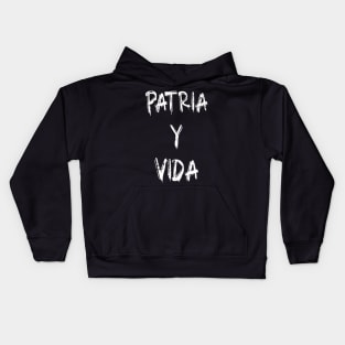 PATRIA Y VIDA - HIMNO CUBANO POR LA LIBERTAD Kids Hoodie